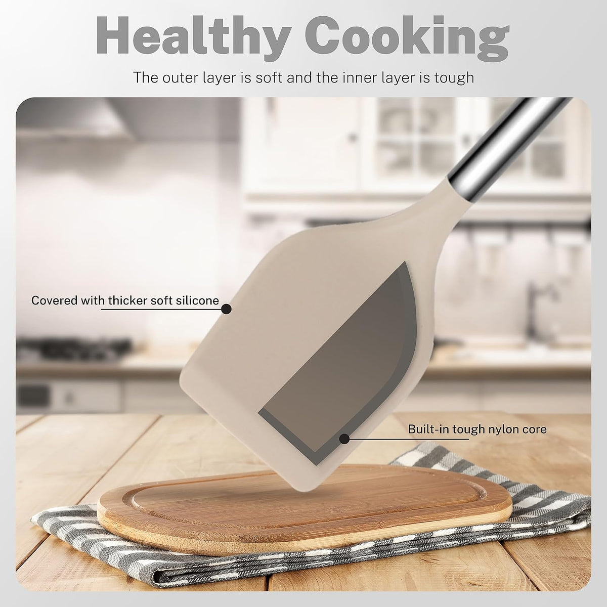 Silicone Cooking Utensils Set, 28 Pcs Non-Stick Kitchen Utensils Set