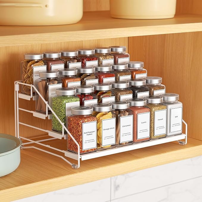 BOIVSHI Tiered Spice Rack, 4 Tier Spice Shelf Organizer - Image 2