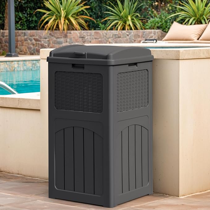 Greesum 33 Gallon Outdoor Trash Can - Image 5