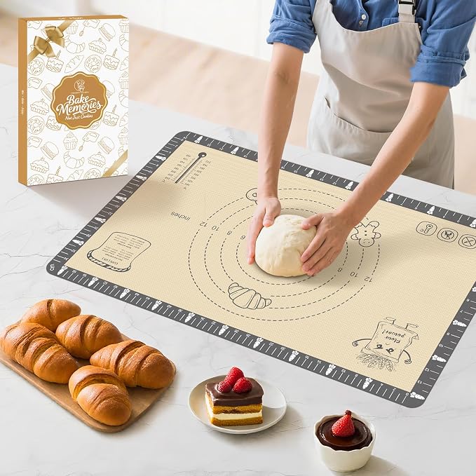 Silicone Mat for Baking Macaron, Extra Thick Silicone Baking Mat by MimekitchenKitchenHelper