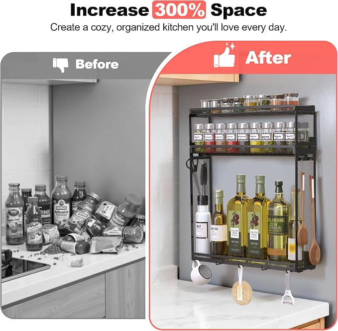 Docnest 3 Tier Magnetic Spice Rack - Image 3