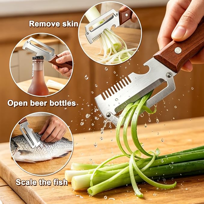 2 Pack 3-in-1 Multifunctional Vegetable Peeler - Image 5