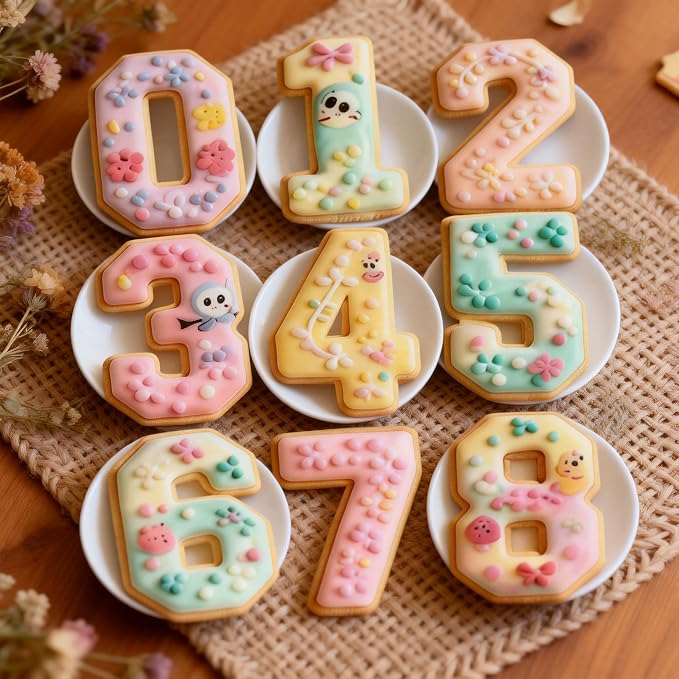 Number Cookie Cutters Set 3 Inch - Image 5