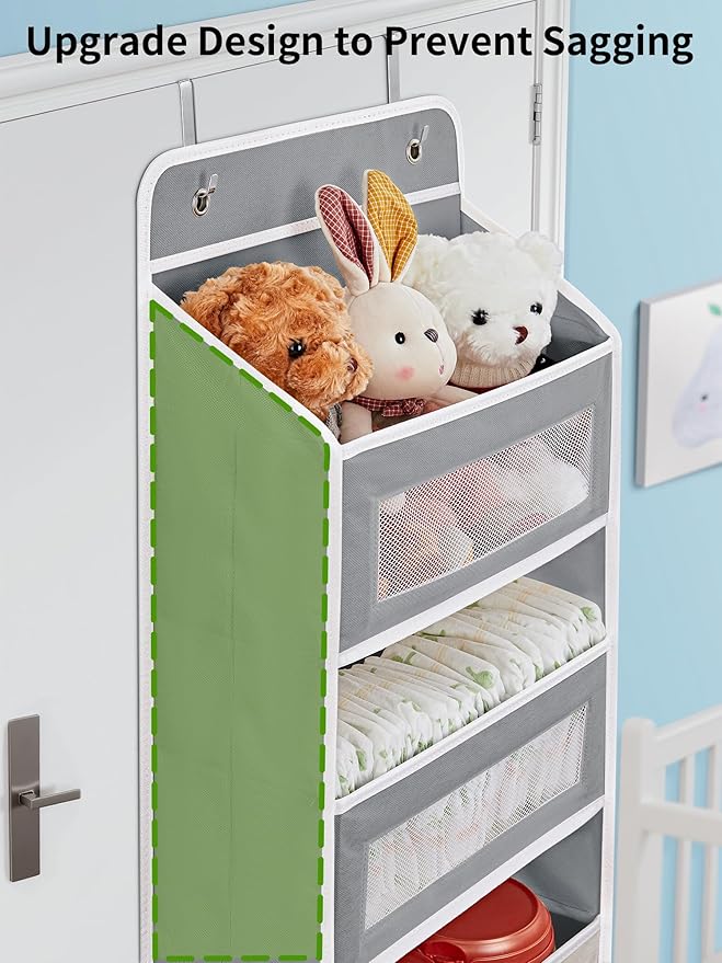 JARLINK Over The Door Organizer Storage, 5 Shelf Hanging Door Organizer - Image 4