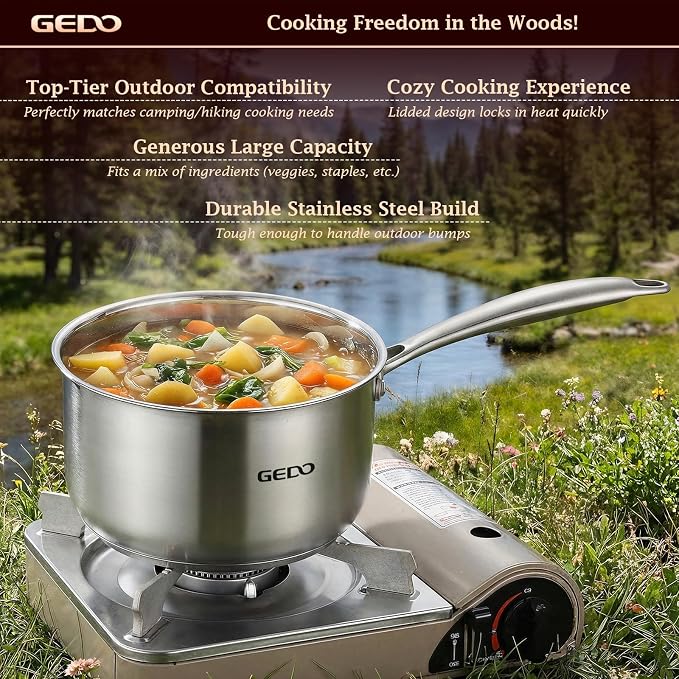 GEDO Food-Grade 316L Stainless Steel Sauce Pan - Image 9