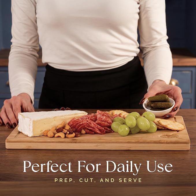 Deer & Oak Premium Extra Large Bamboo Cutting Board - Image 10