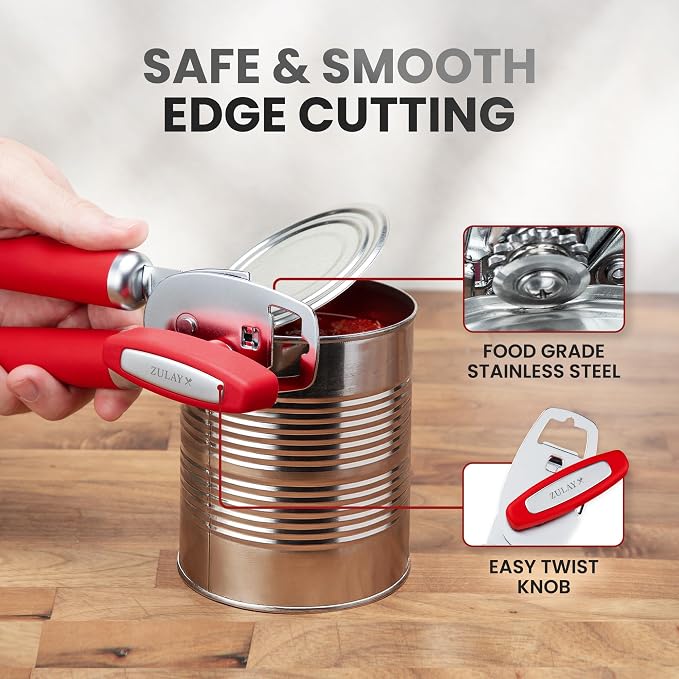 Zulay Kitchen Heavy Duty Stainless Steel Can Opener Manual - Image 4