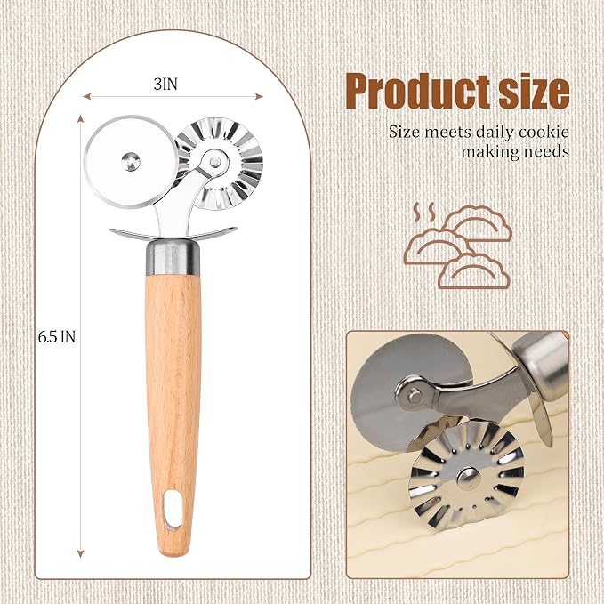Pastry Cutter Double Wheel - Image 2