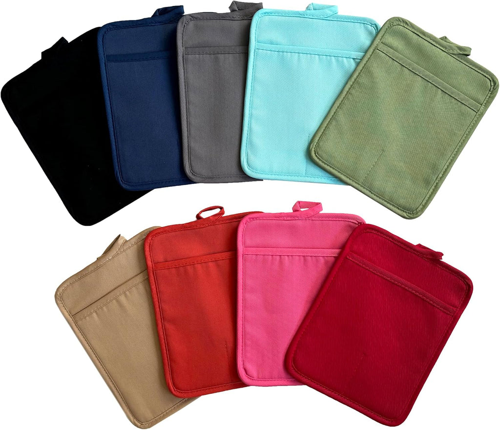 Oven Pot Holder with Pocket Cotton Heat Resistant Coaster Potholder