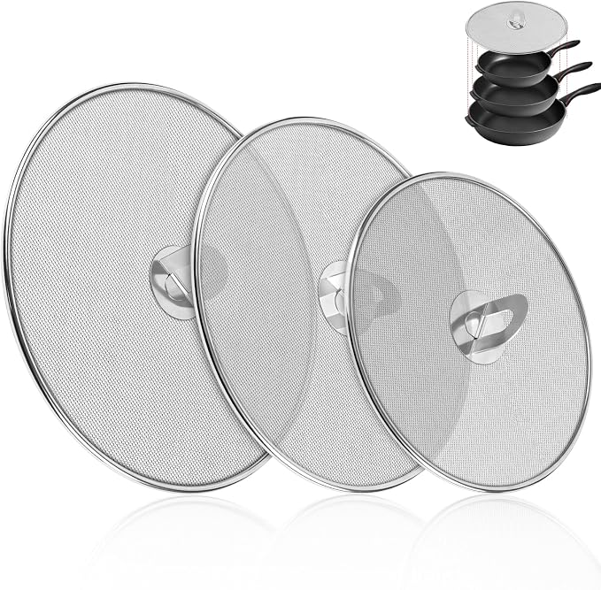 3-Pack Splatter Screens for Frying Pan by Zhulerzil