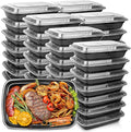 50-Pack Food Prep Containers, 1000ML/ 34 OZ Microwavable Food Storage Containers by IUM%C3%89