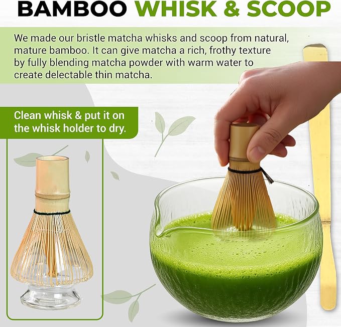Matcha Whisk Set with Matcha Bowl - Image 5