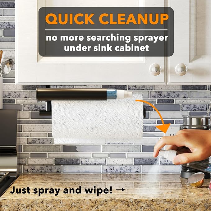 SpaceAid SprayNeat 2 in 1 Paper Towel Holder - Image 3