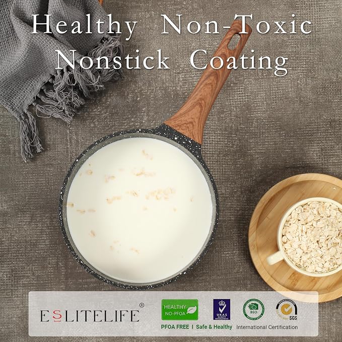 ESLITE LIFE Nonstick Sauce Pan - Image 3