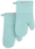 KitchenAid Asteroid Oven Mitt 2-Pack Set, Mineral Water by KitchenAid