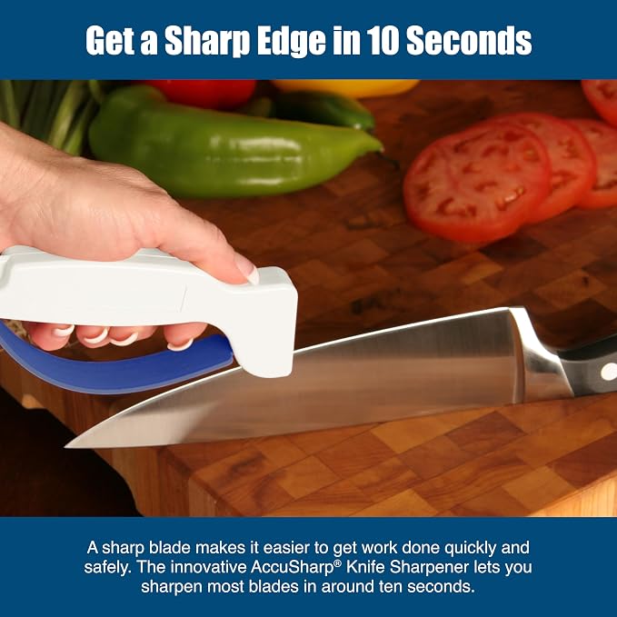 AccuSharp Hand-Held Carbide Blade Sharpener, Kitchen Knife and Chef Knife - Image 3