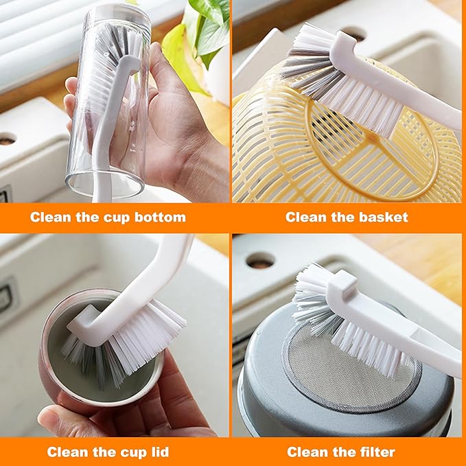 12Pcs Crevice Cleaning Brush Set, Hard Bristle Gap Cleaning Tools, Window & Car - Image 4