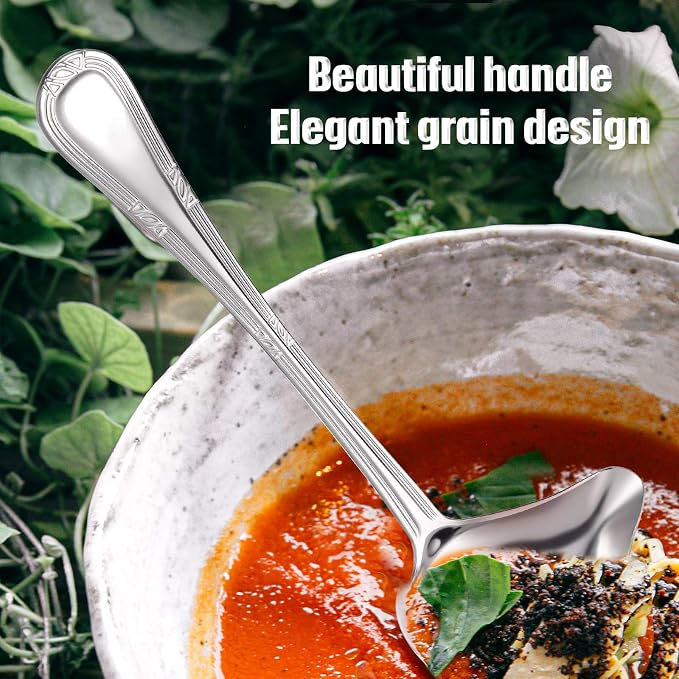 Patelai 2 Pieces Small Ladle Gravy Ladle Drizzle Spoon 1 Ounce Stainless Steel - Image 4