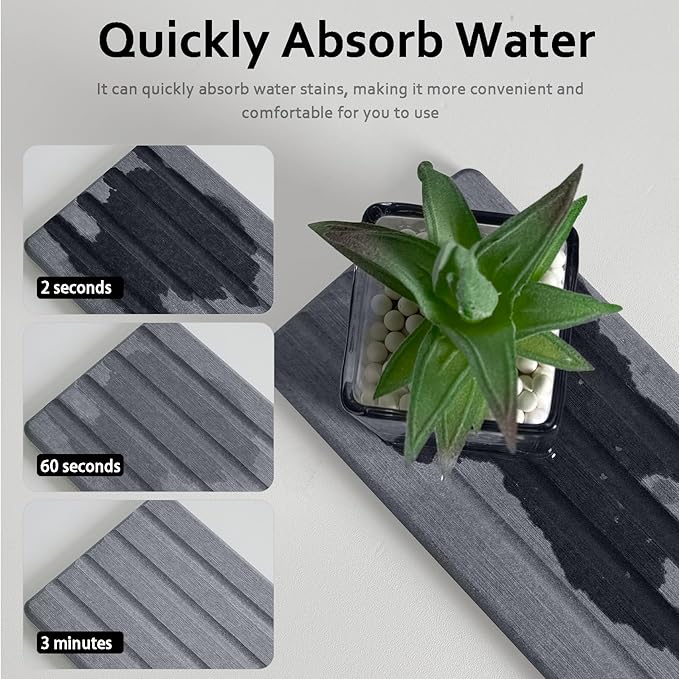 Diatomite Soap Dish, Water Absorbing Stone Tray, Kitchen Sink Organizer - Image 4