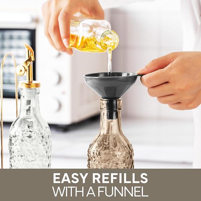 COOK WITH COLOR Glass Olive Oil Bottle Dispenser - Image 8