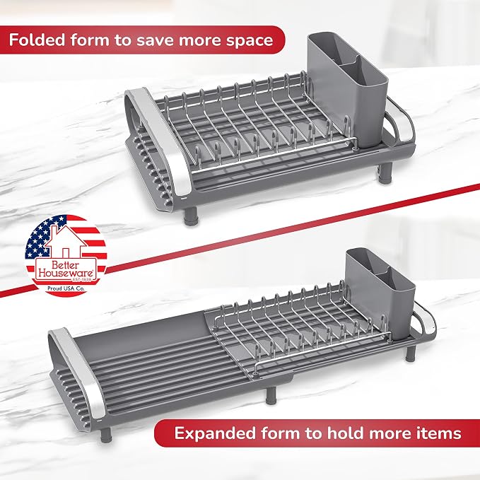 Better Houseware in Sink Dish Drying Rack, Dish Drying Rack in Sink - Image 4