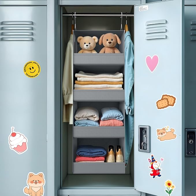 GRANNY SAYS 4-Shelf Hanging Organizer, Closet Hanging Shelves, Closet Hanging - Image 9