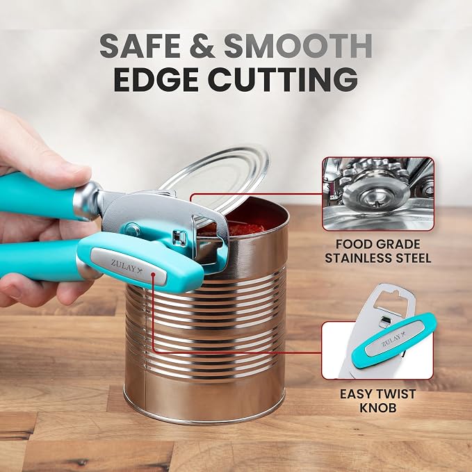 Zulay Kitchen Heavy Duty Stainless Steel Can Opener Manual - Image 4