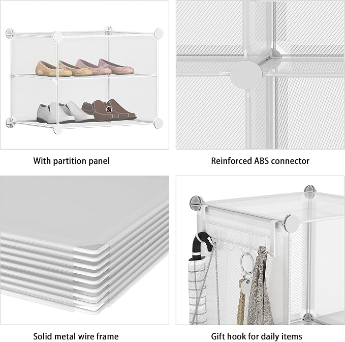 AWTATOS Closet Organizer 8 Cube Storage Shelves Clothes Organizers Closet - Image 8