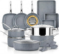 Granitestone Ceraluxe 20 Pc Ceramic Cookware Set Nonstick, Complete Pots and by Granitestone+