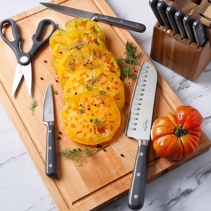 MARTHA STEWART Eastwalk 14 Piece High Carbon Stainless Steel Cutlery Knife - Image 6