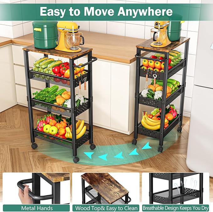 Vivihomety Utility Slim Storage Cart - Image 5