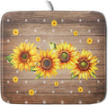 Summer Sunflower Bee Dish Drying Mat by Anyako