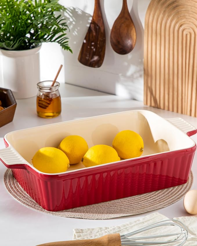 MALACASA 4.4 QT Baking Dish, 9x13 Large Casserole Dish - Image 9