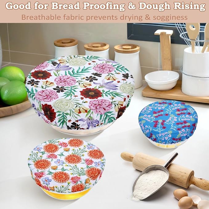 5-Size Reusable Beeswax Bowl Covers - Image 4