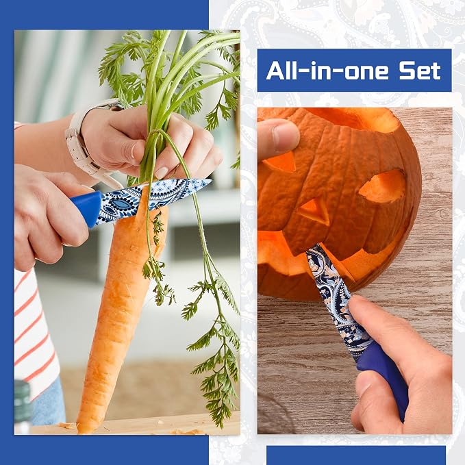 Astercook Paisley Pattern Knife Set - Image 6