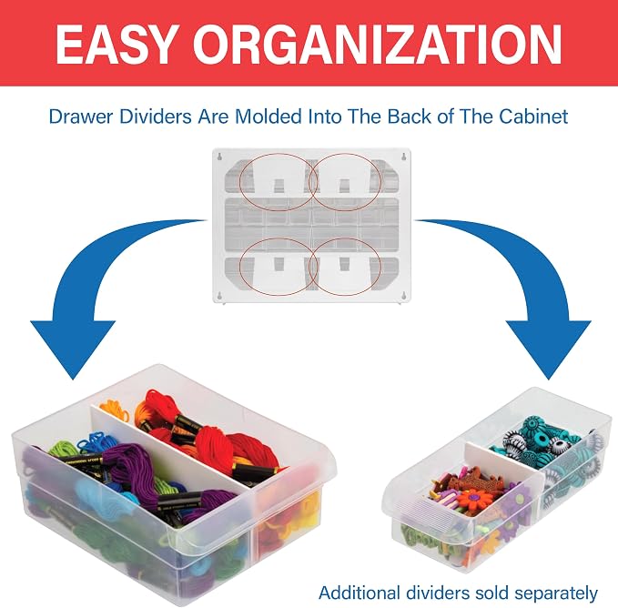 Akro-Mils 64-Drawer Plastic Drawer Storage Cabinet - Image 4