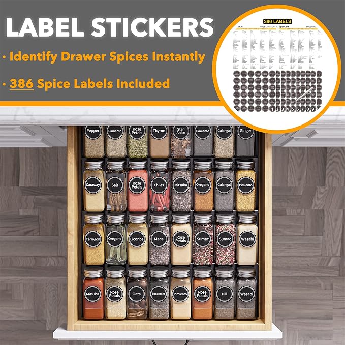 SpaceAid Spice Drawer Organizer - Image 3