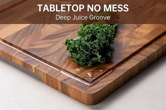 THETCHRY Walnut Cutting Boards for Kitchen, End Grain Wooden Chopping Board - Image 2