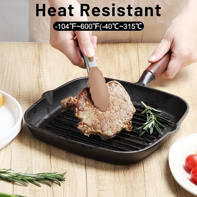 Hotec Mini Silicone Kitchen Tongs - Image 4