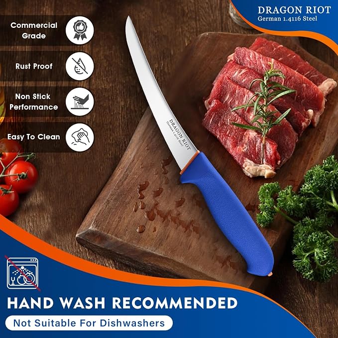 DRAGON RIOT Carving Knife Set for Meat 12 Inche Meat Slicing Knife and Boning - Image 5