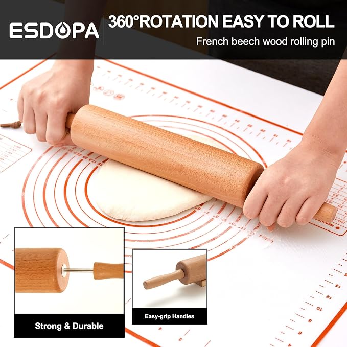 Classic Wood Rolling Pin - Image 2