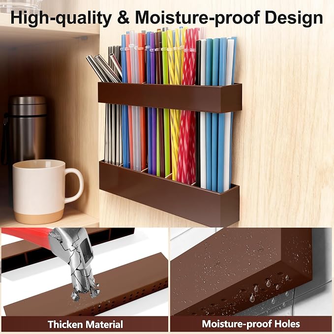 9.5” Large Acrylic Straw Holder - Image 5