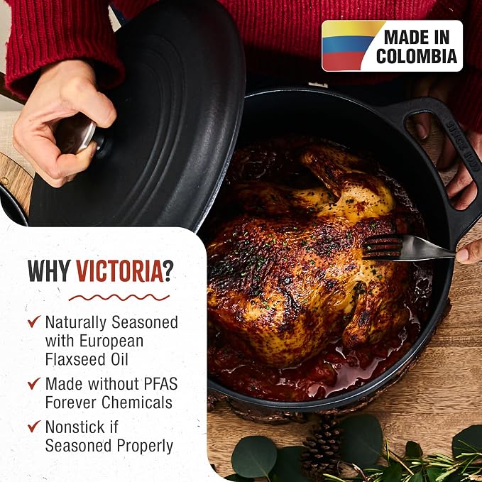 Victoria Cast Iron Large Dutch Oven - Image 2
