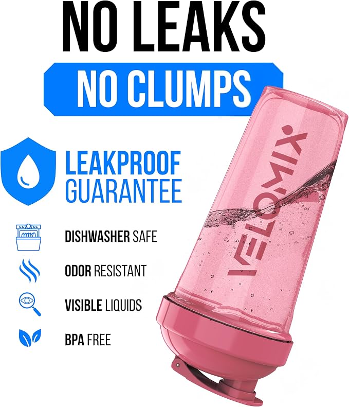 VELOMIX -2 Pack- 28 oz Protein Shaker Bottles - Image 3