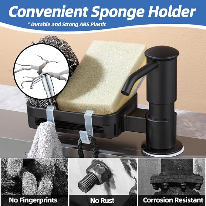 Soap Dispenser for Kitchen Sink, Built in Soap Dispenser Pump - Image 4