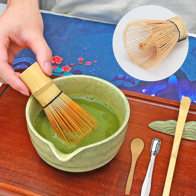 Matcha Whisk Set, Matcha Kit, Whisk Made from 100% Natural Bamboo, 11-component - Image 7