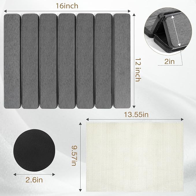 Stone Drying Mat, HQAUT Quick Dry Dish Drying Mat - Image 2
