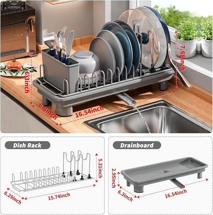 SanDream Small Dish Drying Rack - Image 3
