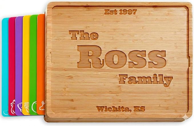 Cooler Kitchen Personalized Cutting Board Set by CoolerKitchen