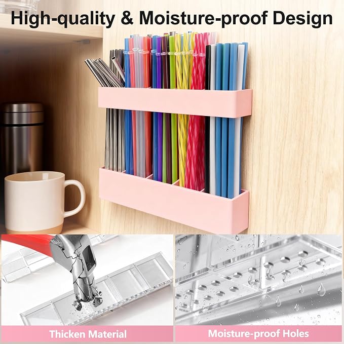 9.5” Large Acrylic Straw Holder - Image 5